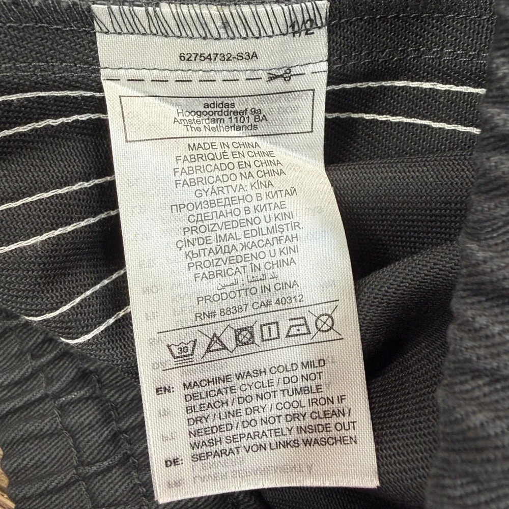 Adidas Men SMALL Rugby Shorts Carbon All Blacks Originals Trefoil KG4694 NWT